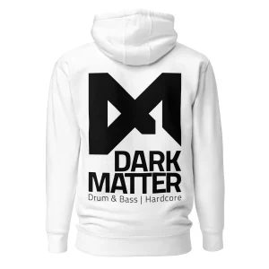Dark Matter Hoodie Unisex White Back